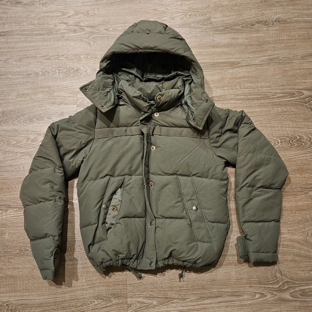 The North Face Forester Down Jacket Women's Small Green Hooded 550 Coat Puffer
